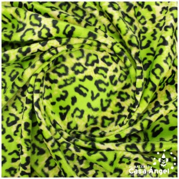 PELO CORTO ANIMAL PRINT VERDE ÁCIDO 150cm