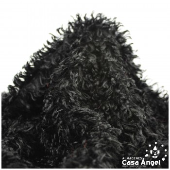 PELO SINTÉTICO RIZADO NEGRO SERIE CURLY 150cm