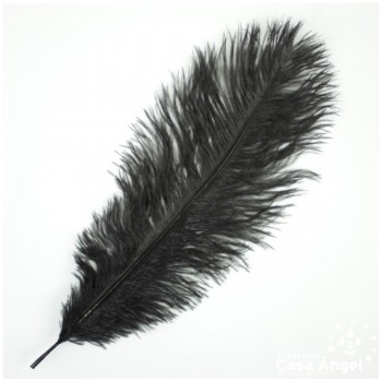 PLUMA DE AVESTRUZ FEMBODY NEGRO 35cm