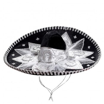 SOMBRERO MEXICANO CHARRO DUBETINA NEGRO