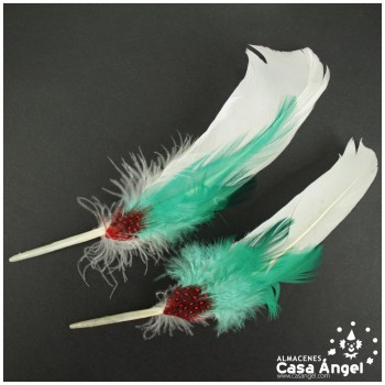 ADEREZO PAR DE PLUMAS MIXTAS MEJIRO 18cm