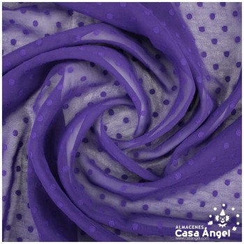 GASA CON TOPO PLUMETI MORADO SERIE NOCHE 150cm