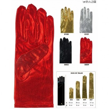 GUANTES METALIZADOS BRILLANTES COLORES