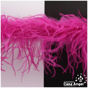 BOA DE PLUMAS 190cm FUCSIA DE AVESTRUZ 35gr