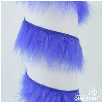 FLECO DE PLUMAS DE MARABÚ MORADO CLARO 6cm