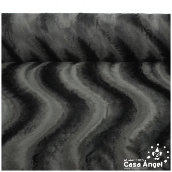 PELO CORTO NEGRO SERIE VELBOA ZIGZAG A CONTRAPELO 150cm