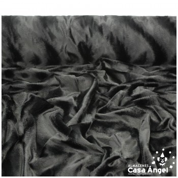 PELO CORTO NEGRO SERIE VELBOA ZIGZAG A CONTRAPELO 150cm