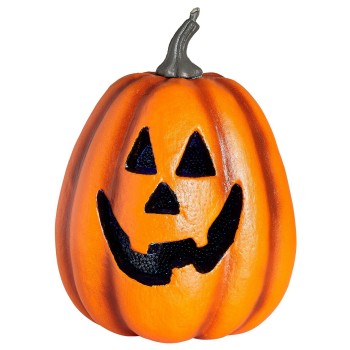 CALABAZA HALLOWEEN CON LED DE COLOR CAMBIANTE Y PARPADEANTE 23cm