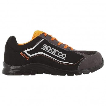 ZAPATILLAS DE SEGURIDAD SPARCO NITRO NEGRO Y NARANJA