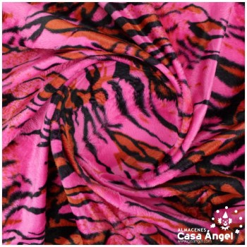 PELO CORTO TIGRE FUCSIA SERIE KHAN 150cm