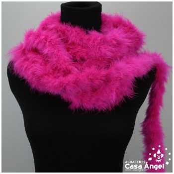 TIRA DE PLUMAS DE MARABÚ EXTRA FUCSIA 15gr/m