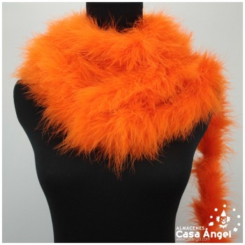 TIRA DE PLUMAS DE MARABÚ EXTRA NARANJA 15gr/m