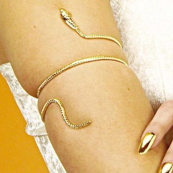 BRAZALETE DE SERPIENTE DORADA