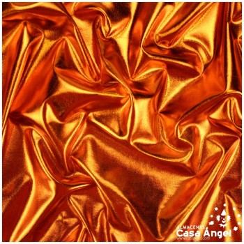 LYCRA NARANJA FUEGO FOIL EXTRABRILLO 150cm