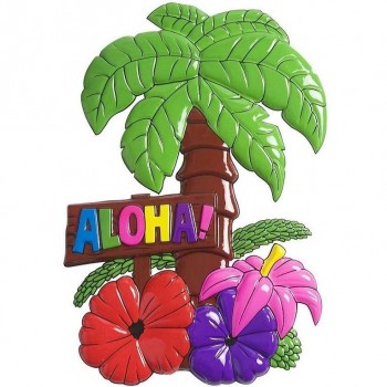 PALMERA ALOHA CON FLORES