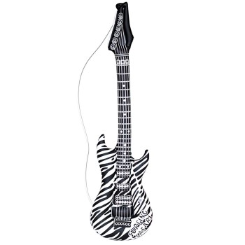 GUITARRA INFLABLE ZEBRA ROCK STYLE 105cm