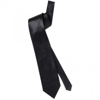 CORBATA RASO NEGRA