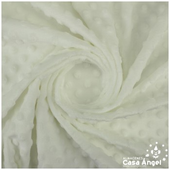 TELA CORALINA BLANCA CON TOPO EN RELIEVE SERIE BUBBLE 147cm