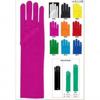 GUANTES LARGOS ESPUMA COLORES 50cm