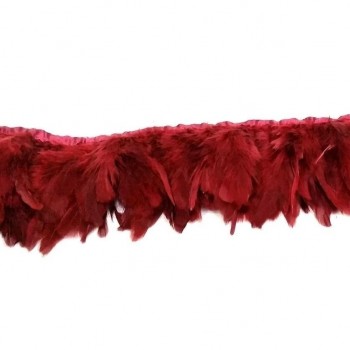 FLECO PLUMAS DE GALLO GRANATE 13cm