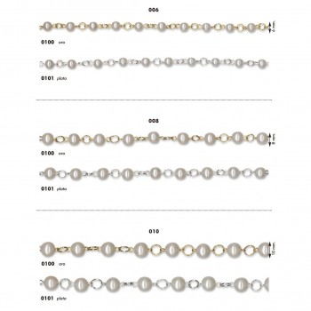 CADENAS DE PERLA BLANCA CONTINUA