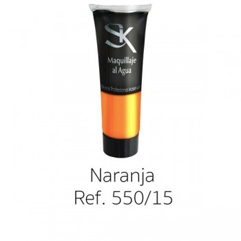 TUBO MAQUILLAJE AL AGUA NARANJA 30ml