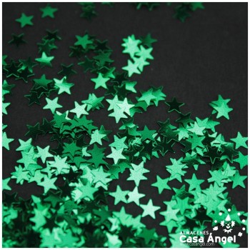 ESTRELLAS DE ESCARCHA VERDE 50gr