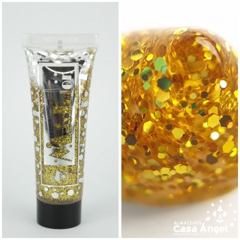 TUBO DE GEL GLITTER 20ml ORO