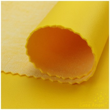 POLIPIEL AMARILLO TEXTURA FALSO CUERO 140cm