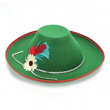 SOMBRERO TIROLÉS FIELTRO VERDE INFANTIL