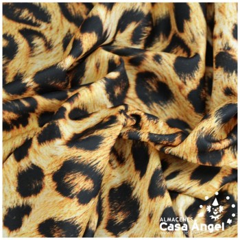 PUNTO ESTAMPADO DE LEOPARDO SERIE COLONIA 145cm