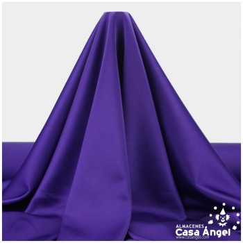 CRESPÓN ELÁSTICO MORADO SATINADO SERIE ALMENDRA 150cm