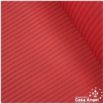 PIEL SINTÉTICA ROJA DE ANTE ACANALADO SERIE GULAK 140cm