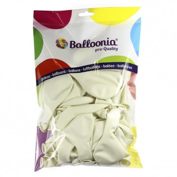 GLOBOS BLANCOS 90cm BOLSA DE 50 UNIDADES