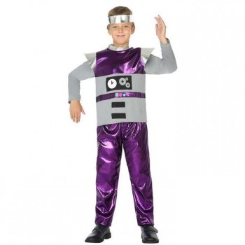 DISFRAZ ROBOT MORADO INFANTIL