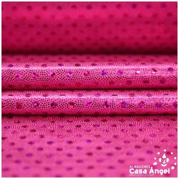 LYCRA FUCSIA LENTEJUELAS Y MICROPUNTOS SERIE BONNY 150cm