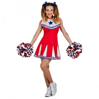 DISFRAZ ANIMADORA CHEERLEADER MUJER