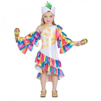 DISFRAZ RUMBERA TROPICAL INFANTIL