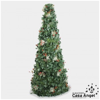 ÁRBOL DE NAVIDAD CÓNICO CON ILUMINACIÓN 130cm