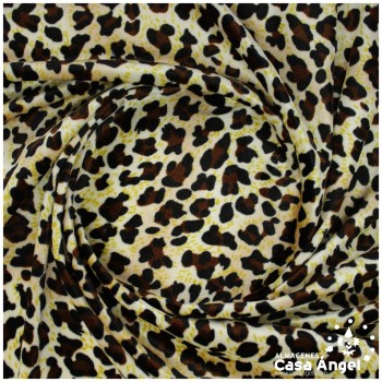 TERCIOPELO LYCRA ESTAMPADO LEOPARDO 160cm