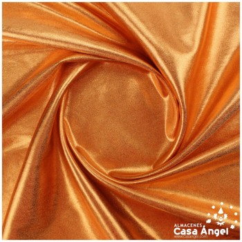 LYCRA NARANJA COBRE FOIL EXTRABRILLO 150cm