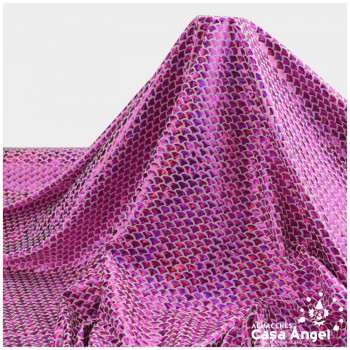 LYCRA ESTAMPADA CON FOIL FUCSIA SERIE SIRENAS 150cm