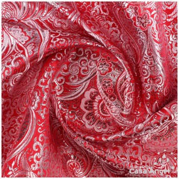 BROCADO JACQUARD CACHEMIR ROJO SERIE YESEIS 150cm