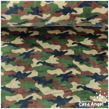 CORALINA ESTAMPADA CAMUFLAJE MILITAR 150cm