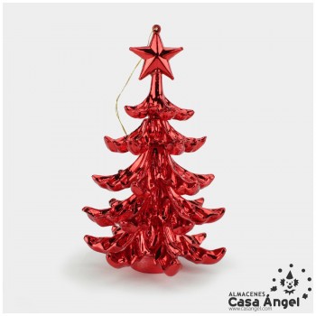 ÁRBOL METALIZADO CON ESTRELLA DE NAVIDAD 12cm