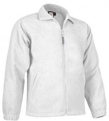 CHAQUETA POLAR BLANCA UNISEX VALENTO MODELO DAKOTA