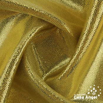 LYCRA ORO CON BRILLO EN MICROPUNTOS 150cm