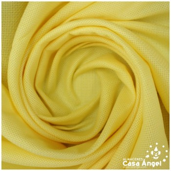 TELA PANAMÁ AMARILLO DE ALGODÓN 100% PARA BORDADOS 150cm