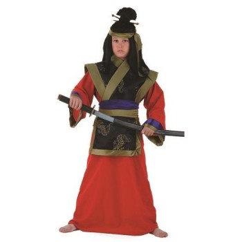 DISFRAZ SAMURAI ROJO INFANTIL