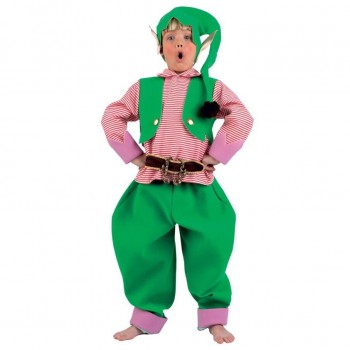 DISFRAZ DE ELFO DUENDE VERDE INFANTIL